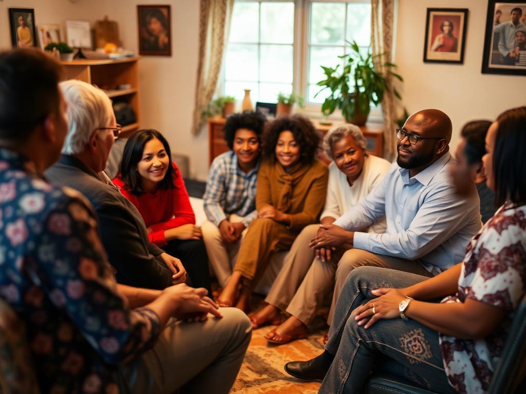 Residents gathered at a community meeting in a small meeting room